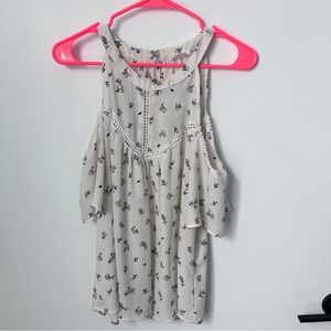 Sienna Sky White Cold Shoulder Top